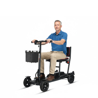 EM310B Lightweight Instant Folding Mobility Scooter – Black (Ex Display)
