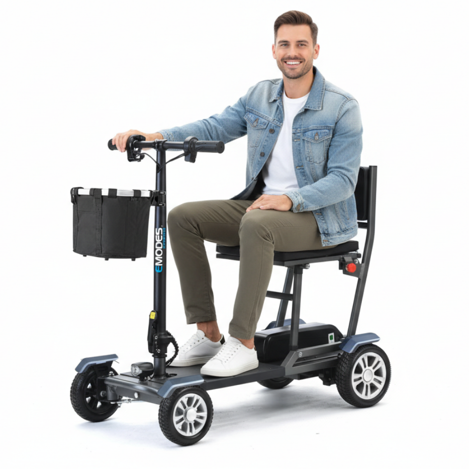 EM310H Hyperfold 18.5kg Lightweight Instant Folding Mobility Scooter – Black