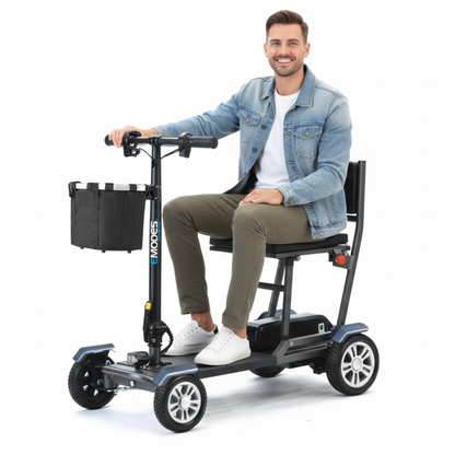 EM310H Hyperfold 18.5kg Lightweight Instant Folding Mobility Scooter – Black