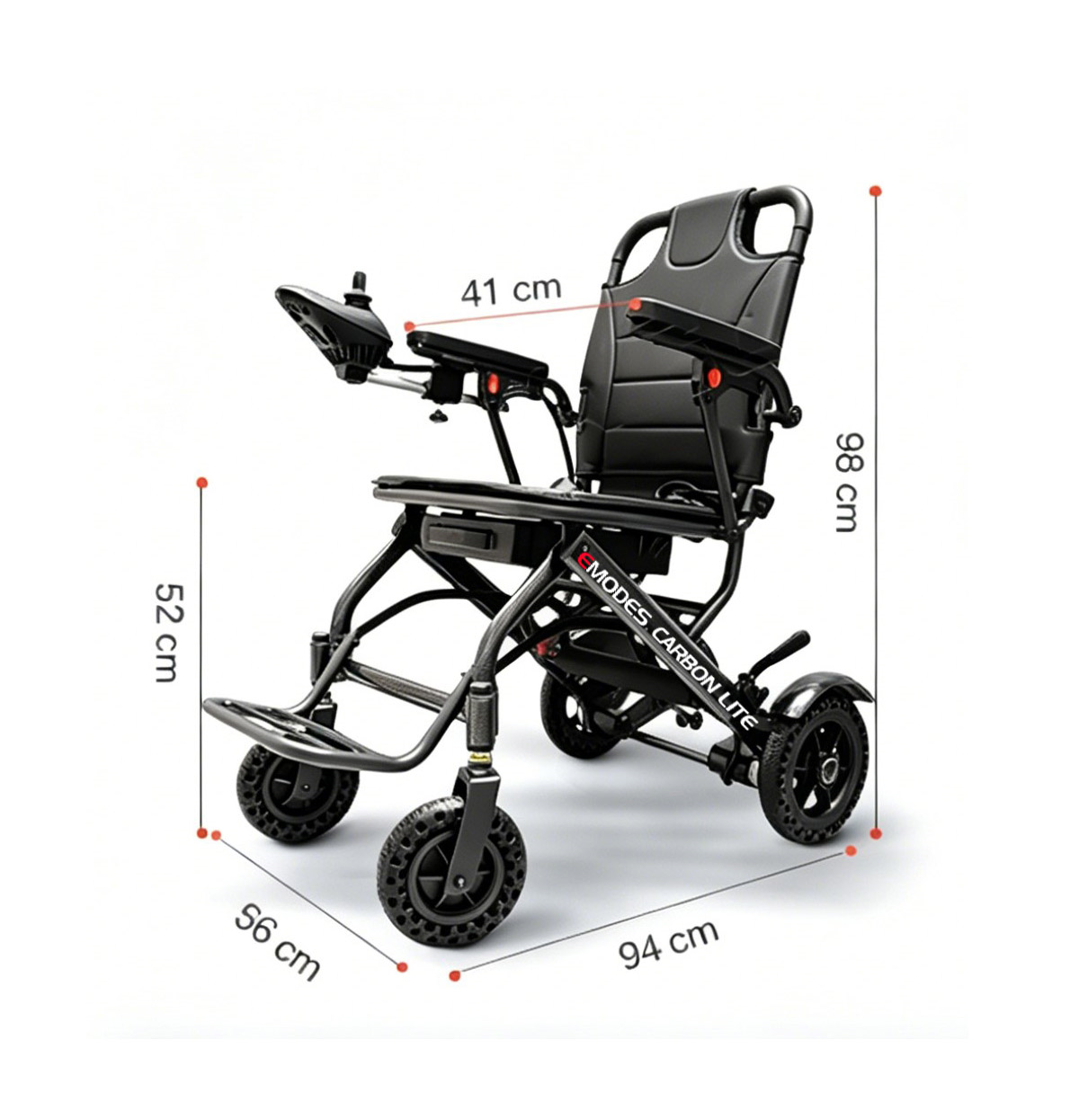 Emodes EM710 Carbon Lite 14.5kg Folding Electric Wheelchair