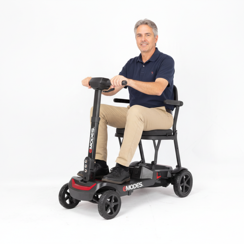 EM985S Litefold 16kg Instant Folding Mobility Scooter – Black