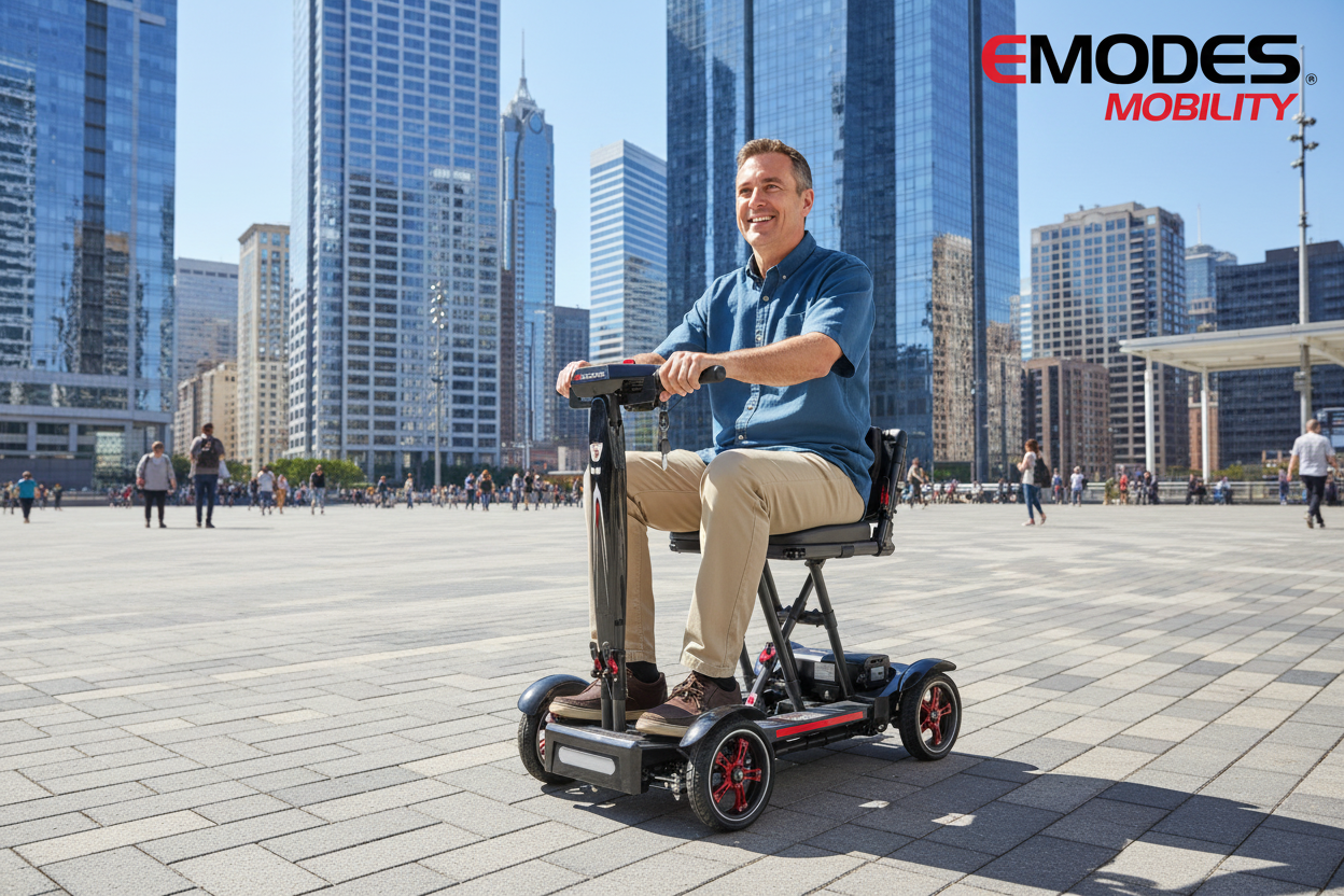 Emodes EM05A Carbonfold 18.5kg Lightweight Folding Mobility Scooter