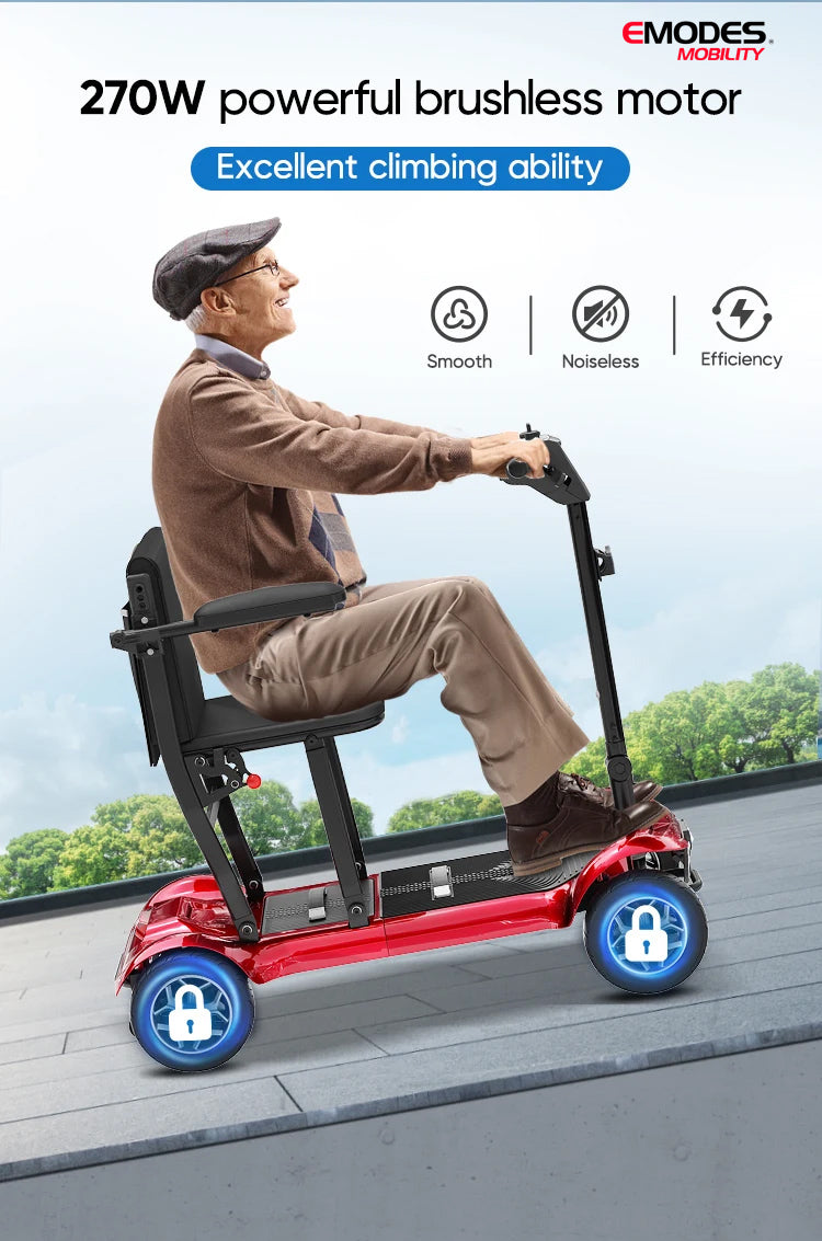 Emodes 985 Swiftfold 17KG Lightweight Folding Travel Scooter