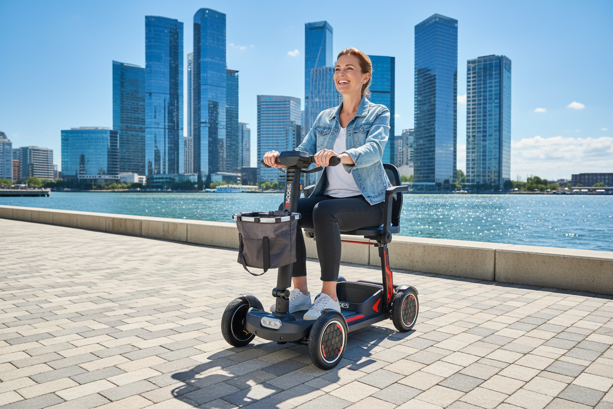 Emodes EM996 Dynafold 18.5kg Lightweight Folding Mobility Scooter