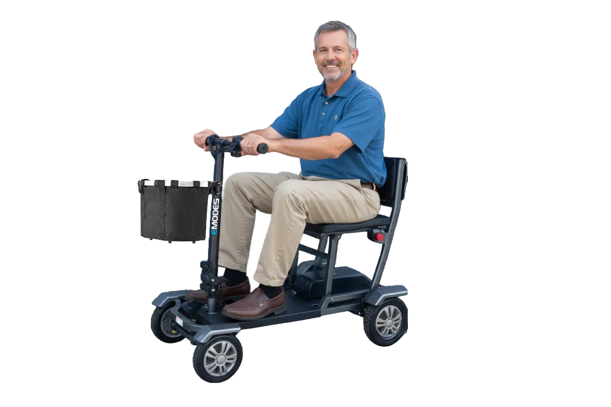 EM310H Hyperfold 18.5kg Lightweight Instant Folding Mobility Scooter – Black