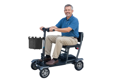 EM310H Hyperfold 18.5kg Lightweight Instant Folding Mobility Scooter – Black