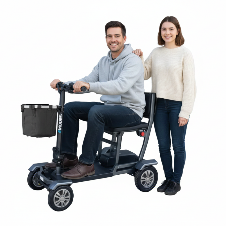 EM310H Hyperfold 18.5kg Lightweight Instant Folding Mobility Scooter – Black