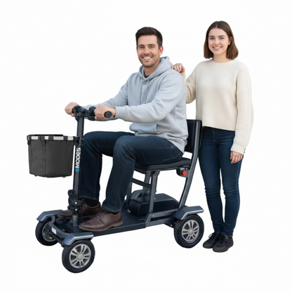 EM310H Hyperfold 18.5kg Lightweight Instant Folding Mobility Scooter – Black