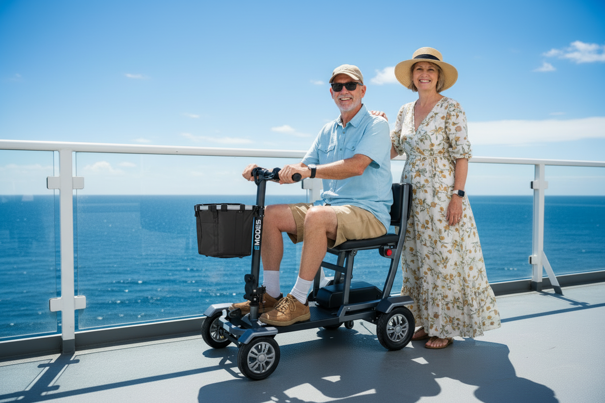 EM310H Hyperfold 18.5kg Lightweight Instant Folding Mobility Scooter – Black