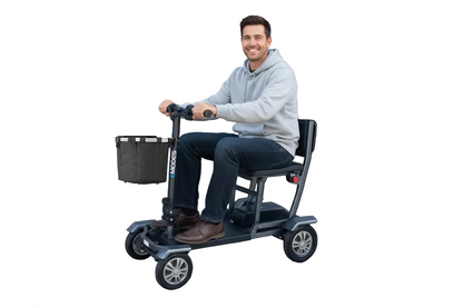 EM310H Hyperfold 18.5kg Lightweight Instant Folding Mobility Scooter – Black