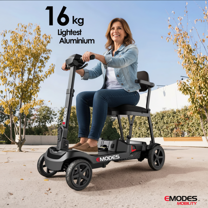 EM985S Litefold 16kg Instant Folding Mobility Scooter – Black